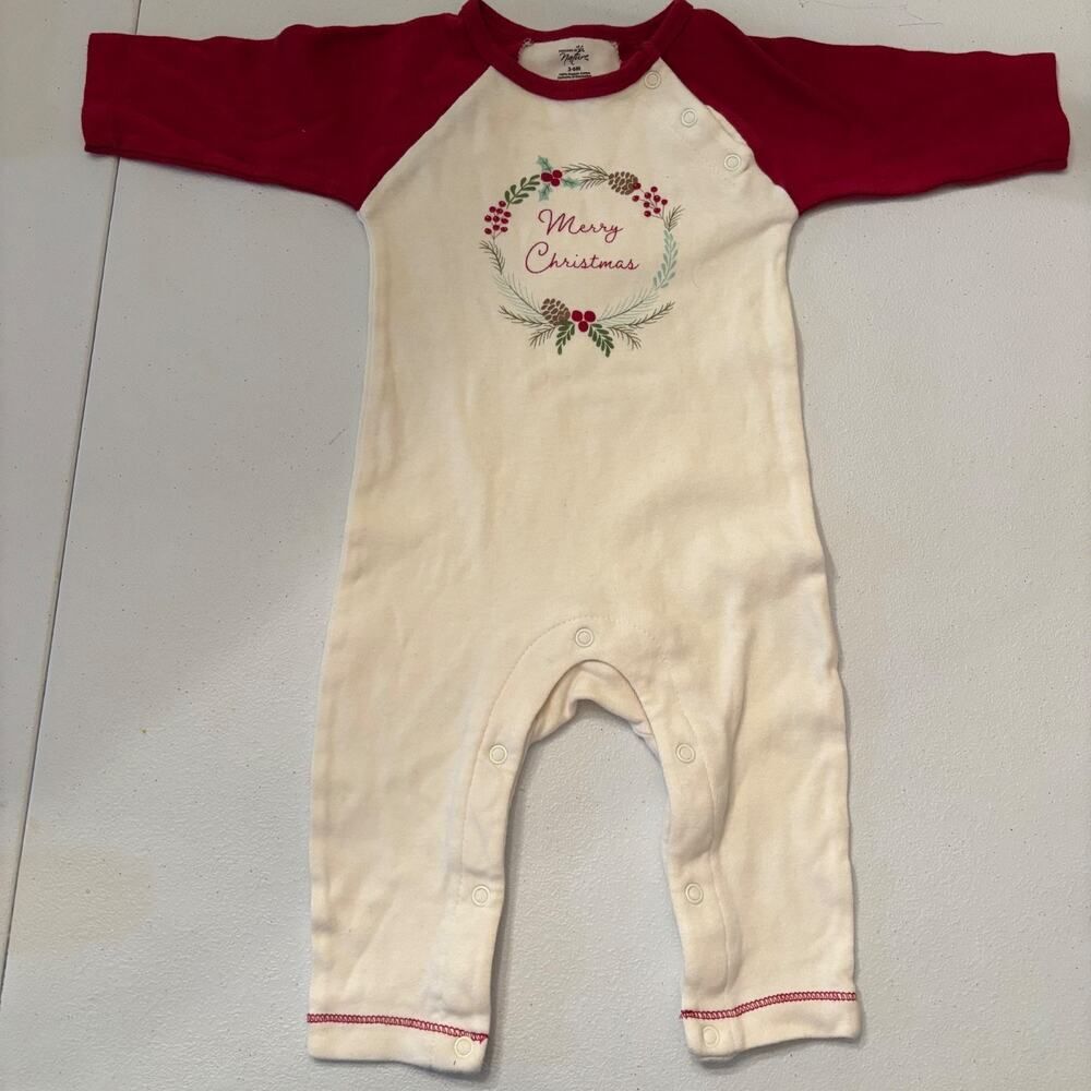 touched by nature 3/6 months Merry Christmas 100 percent cotton